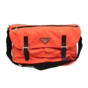 Prada Vintage Pre-owned Nylon prada-vskor Orange, Herr