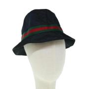 Gucci Vintage Pre-owned Nylon hattar-och-kepsar Black, Dam