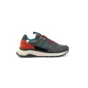 Sun68 Fire and Camping Sneakers i Mocka och Tyg Multicolor, Herr