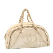 Chanel Vintage Pre-owned Laeder chanel-vskor Beige, Dam