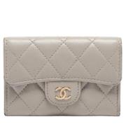 Chanel Vintage Pre-owned Laeder plnbcker Gray, Dam