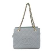 Chanel Vintage Pre-owned Laeder chanel-vskor Blue, Dam