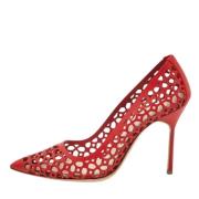 Manolo Blahnik Pre-owned Pre-owned Laeder klackskor Red, Dam