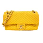 Chanel Vintage Pre-owned Laeder chanel-vskor Yellow, Dam