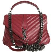 Yves Saint Laurent Vintage Pre-owned Laeder axelremsvskor Red, Dam