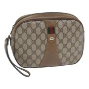 Gucci Vintage Pre-owned Laeder kuvertvskor Beige, Dam