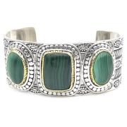 Jalan Jalan Malakit Manschettarmband 925 Silver Green, Dam