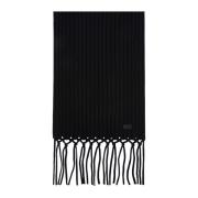 Max Mara Weekend Butterfly Wool Scarf Black, Dam