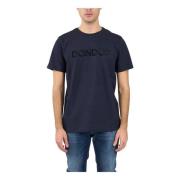 Dondup Jersey T-shirt med frontflocked logo Blue, Herr