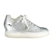 U.s. Polo Assn. Silver Casual Sneakers med Logodetalj Gray, Dam