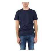 Dondup Jersey T-shirt med broderad bröst Blue, Herr