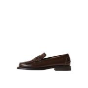 Hereu Läder Moccasin för Elegant Look Brown, Dam