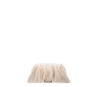 Benedetta Bruzziches Kristall Mesh Sand Clutch Väska Beige, Dam