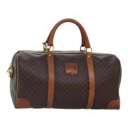 Celine Vintage Pre-owned Canvas handvskor Brown, Dam