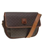 Celine Vintage Pre-owned Canvas axelremsvskor Brown, Dam