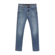 Incotex Slim Blue Division Stretch Jeans Blue, Herr