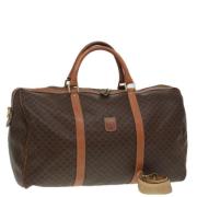 Celine Vintage Pre-owned Canvas handvskor Brown, Dam