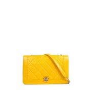 Chanel Vintage Pre-owned Laeder chanel-vskor Yellow, Dam