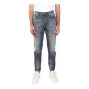 Dondup Använda 5-ficks morot passform jeans Gray, Herr