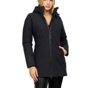 Save The Duck Hooded Zip Coat Black, Dam