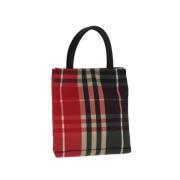 Burberry Vintage Pre-owned Canvas handvskor Red, Dam