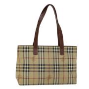 Burberry Vintage Pre-owned Laeder axelremsvskor Beige, Dam