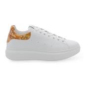 Alviero Martini 1a Classe Vita Läder Sneakers Geo Classic White, Herr