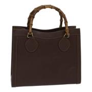 Gucci Vintage Pre-owned Laeder handvskor Brown, Dam