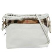 Burberry Vintage Pre-owned Laeder axelremsvskor White, Dam