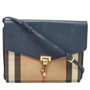 Burberry Vintage Pre-owned Laeder axelremsvskor Blue, Dam