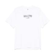 Moschino Logo Print Crew Neck T-shirt White, Herr