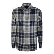 Ralph Lauren Skjorta check off white/navy Blue, Herr