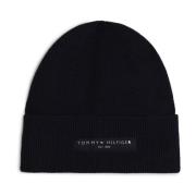 Tommy Hilfiger Foundation Bomull Beanie Mössa Blue, Herr