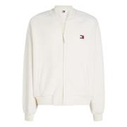 Tommy Hilfiger Boxy-Fit Teddy Sweater White, Herr