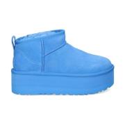 UGG Blå Klar Klassisk Mini Platform Sneakers Blue, Dam