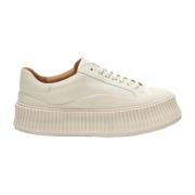 Jil Sander Stiliga Sneakers för Män och Kvinnor White, Herr