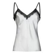 Alberta Ferretti Sleeveless Tops White, Dam