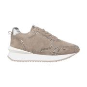 Alma EN Pena Sneaker med detaljer Beige, Dam