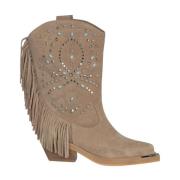 Alma EN Pena Studded half-boot Beige, Dam