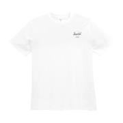 Herschel Vit Bomull Logo Tee Män White, Herr