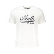 North Sails Bomull Logo Print Kortärmad T-shirt White, Herr