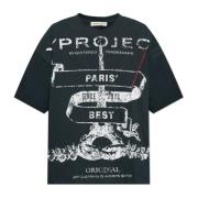 Y/Project T-shirt med tryck Black, Herr