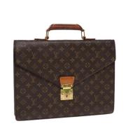 Louis Vuitton Vintage Pre-owned Canvas handvskor Brown, Dam