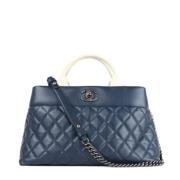 Chanel Vintage Pre-owned Laeder chanel-vskor Blue, Dam