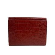 Yves Saint Laurent Vintage Pre-owned Laeder plnbcker Red, Dam