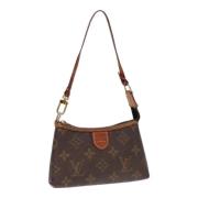 Louis Vuitton Vintage Pre-owned Canvas axelremsvskor Brown, Dam