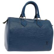 Louis Vuitton Vintage Pre-owned Laeder handvskor Blue, Dam