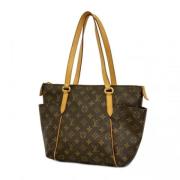 Louis Vuitton Vintage Pre-owned Tyg axelremsvskor Brown, Dam