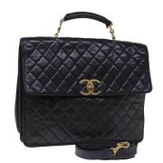 Chanel Vintage Pre-owned Laeder chanel-vskor Black, Dam