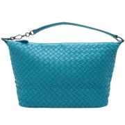 Bottega Veneta Vintage Pre-owned Laeder handvskor Blue, Dam